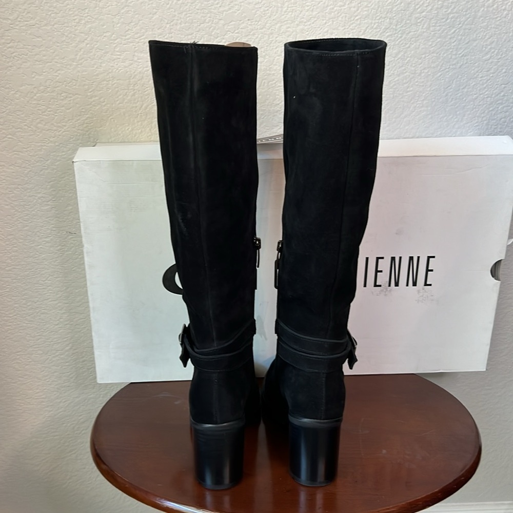La Canadienne Paul Black Suede Knee Waterproof High Boots Size 5 - Picture 5 of 15
